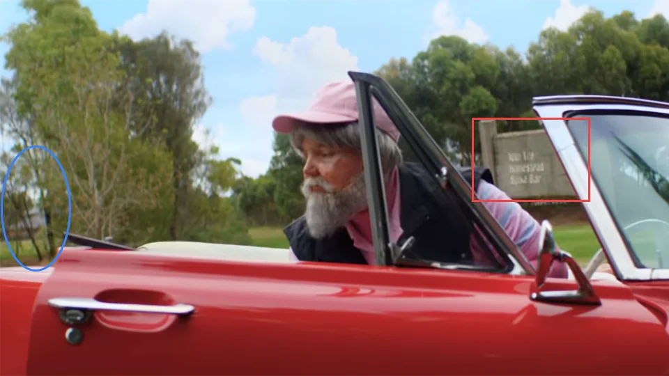 Tones and I driving past Eynesbury Golf Club in Dance Monkey music video at 1:30