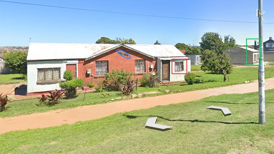 Google Street View of 1414 Sofasonke Street in Soweto