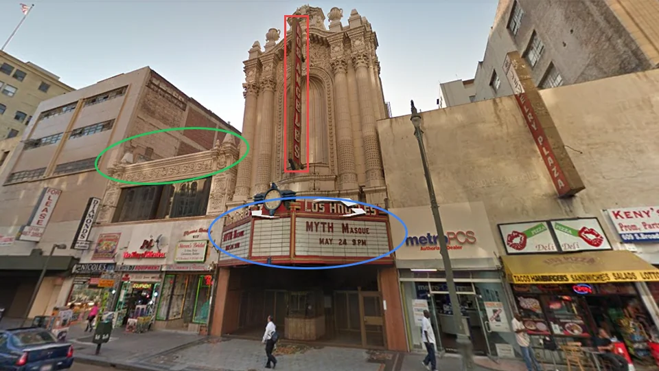 Google Street View of 613 S Broadway, Historic Core, Los Angeles