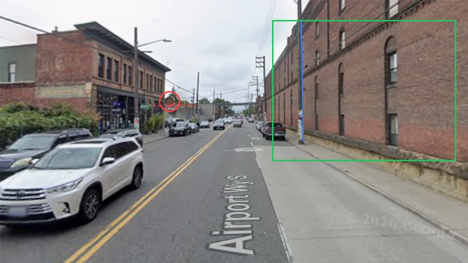 Google Street View of 5899 Airport Way S, Georgetown, Seattle