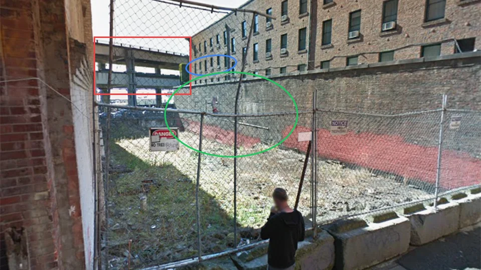 Google Street View of 80 Firehouse Alley, Seattle (now completely changed)