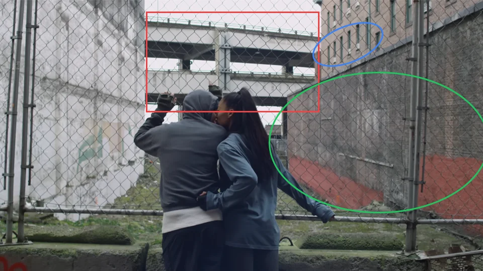 Ed Sheeran at 80 Firehouse Alley in Shape of You music video at 2:15