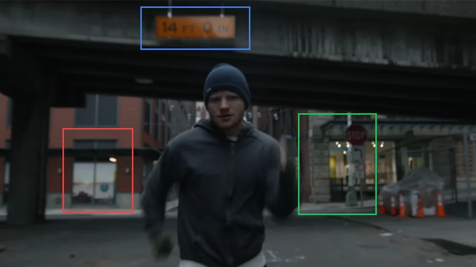 Ed Sheeran at 700 Post Ave in Shape of You music video at 2:36